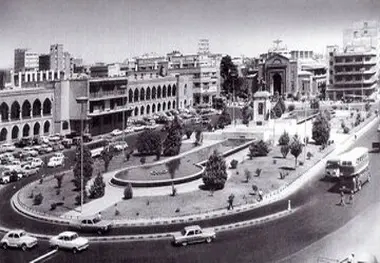 عکس| تصویری نایاب از میدان توپخانه در زمان قاجار