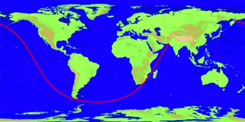 This is the Longest Sailable Straight Line Path on Earth