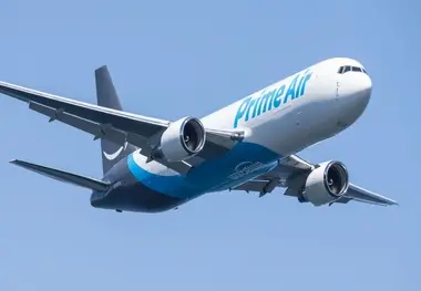 Cargo jet flying for Amazon crashes outside of Houston with 3 people aboard, no sign of survivors