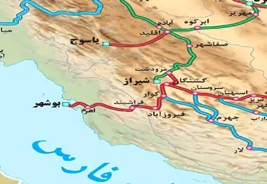 معرفی پروژه راه آهن شیراز- بوشهر و اتصال جهرم به شبکه ریلی کشور

​