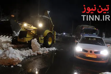 ترافیک سنگین در جاده‌های برفی گیلان