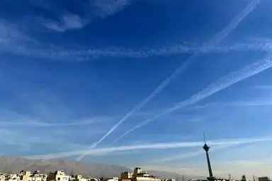 ماجرای ابرهای خطی در آسمان تهران چیست؟