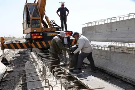 عملیات تعریض لاین شمالی آزادراه کرج حد فاصل گلدشت تا بهشت سکینه
