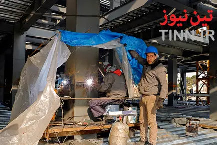 مراحل ساخت ساختمان پلاسکو