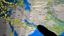 خطوط پروازی از حریم هوایی ایران، عراق، سوریه و اسرائیل عبور نمی‌ کنند
