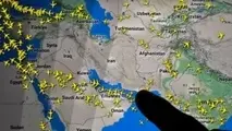 خطوط پروازی از حریم هوایی ایران، عراق، سوریه و اسرائیل عبور نمی‌ کنند
