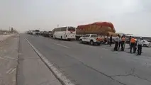 مسدود شدن برخی مسیر‌ها براثر بارش در کرمان
