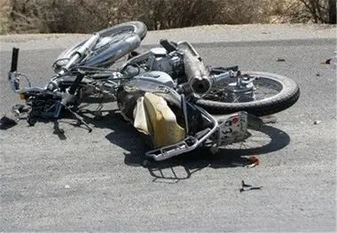 مرگ موتورسوار در جاده رودان -بندرعباس