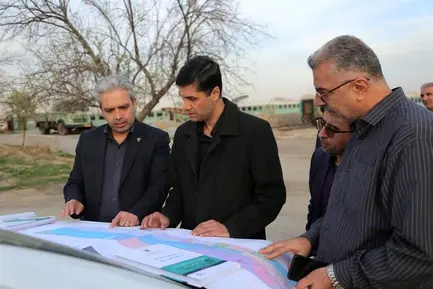 بازدید مدیرعامل راه آهن از محل احداث ترمینال قطار پرسرعت مشهد (4)