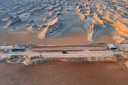 پیشرفت ۷۵ درصدی پروژه محور شهداد - نهبندان 