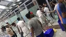 با ورود معترضان به فرودگاه نجف، پروازها به بغداد منتقل شد+بروزرسانی
