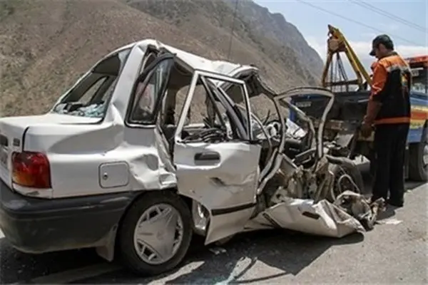  یک کشته در برخورد 2 خودرو در بیرجند 