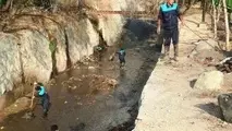 لایروبی و پاک‌سازی  مسیل اوین درکه 

