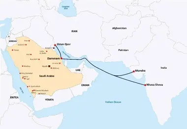 سرویس جدید برای اتصال دمام عربستان سعودی به هند و عراق
