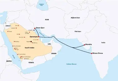 سرویس جدید برای اتصال دمام عربستان سعودی به هند و عراق