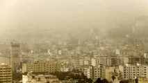 گردوخاک و طوفان های لحظه ای در راه اصفهان