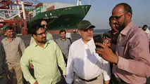 بازدید سرلشکر صفوی و دانشجویان دانشگاه عالی دفاع ملی از بندر شهید رجایی
