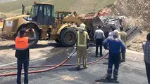 محور تهران - لواسان در پی واژگونی تانکر سوخت بازگشایی شد