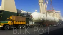 تخلیه موفقیت آمیز دو محموله با ابعاد بسیار بزرگ در بندر امام خمینی(ره)