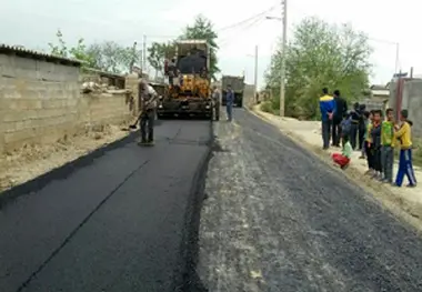 آسفالت معابر روستای صفا آباد شهرستان کوهرنگ
