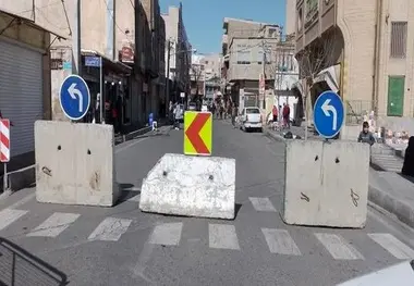 مسدود شدن تقاطع کوی راه حق در محور اصفهان-بهارستان | رانندگان از زیرگذر ۸۰۰ متری استفاده کنند