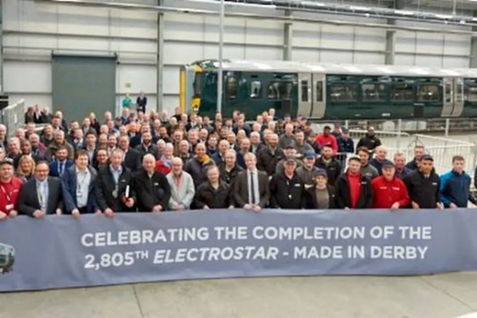 Bombardier rolls out final Electrostar EMU