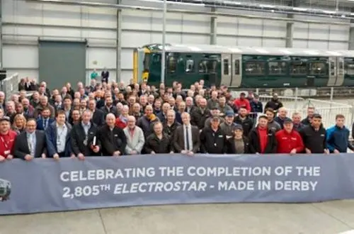 Bombardier rolls out final Electrostar EMU
