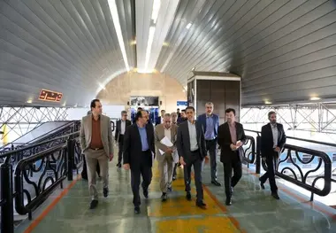 (تصاویر) بازدید مدیرعامل راه آهن از ایستگاه راه آهن تهران