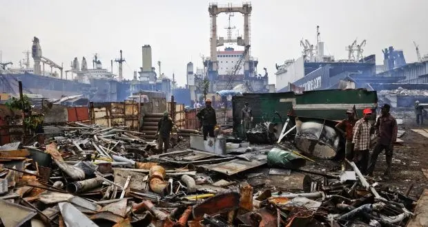 NGOs excluded from Alang ship recycling yard