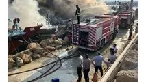 چهار فروند لنج در آتش سوخت