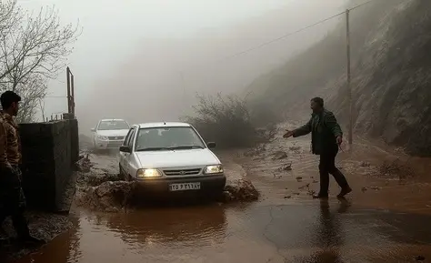  رانش زمین در مازندران
