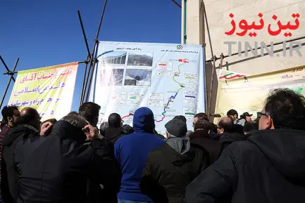 آغاز عملیات ریل گذاری راه آهن اردبیل - میانه
