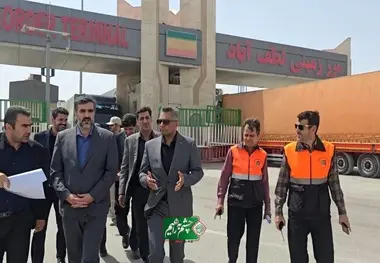 بازدید رئیس سازمان راهداری از پایانه مرزی لطف آباد