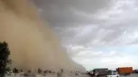 طوفان شدید شن در جاده نایین - انارک/ وسعت دید زیر 5 متر