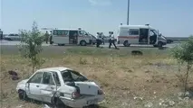 5 مصدوم بر اثر واژگونی سواری پراید در محور اسلام آبادغرب به کرمانشاه