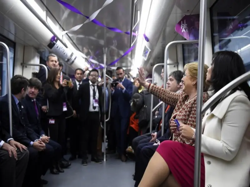 Santiago Metro Line 6 in Chile inaugurated