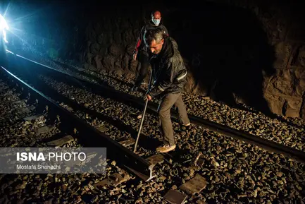 گزارش تصویری تعمیر و بهره برداری خطوط ریلی راه آهن (6)