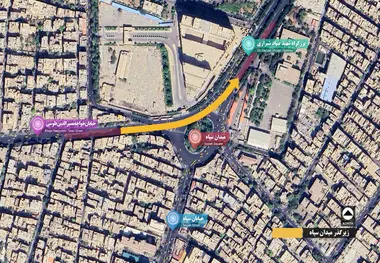 بهره برداری از زیرگذر میدان سپاه در پاییز سال جاری/ کاهش بار ترافیکی سطح میدان

