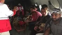 جابجایی 2600 سیل‌زده توسط بالگردهای هلال‌احمر