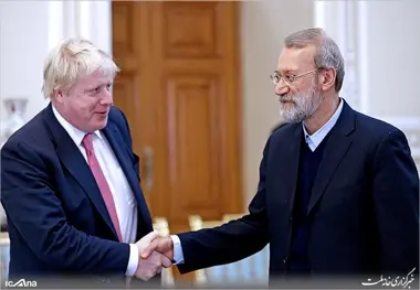 گزارش تصویری/ دیدار وزیر امور خارجه انگلستان با رئیس مجلس شورای اسلامی