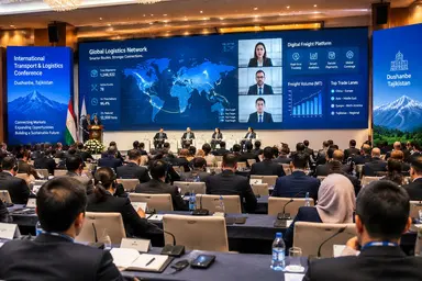 مشارکت رایگان  و وبیناری در اجلاس بین‌ المللی حمل‌ ونقل و لجستیک تاجیکستان