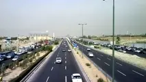 جدول وضعیت ترافیک لحظه‌ای راه‌های اصلی و فرعی استان تهران-۱