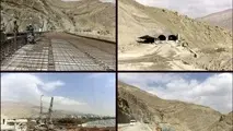  روند احداث قطعه یک آزادراه تهران - شمال 