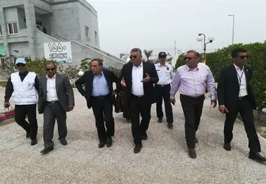 بازدید معاون برنامه‌ریزی سازمان بنادر از بندر حقانی