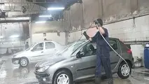 شستشو رایگان تاکسی‌های کرمانشاه در ایام نوروز
