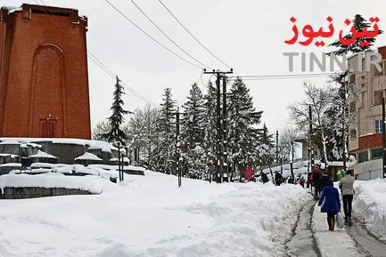 بارش برف در ارسباران،‌ بهشهر و لاهیجان