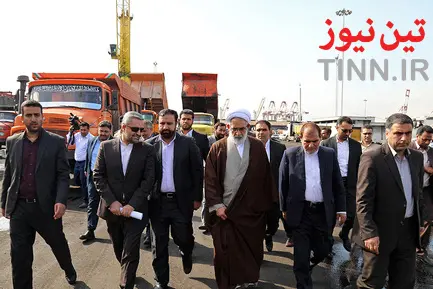 بازدید دادستان کل کشور از بندر شهید رجایی