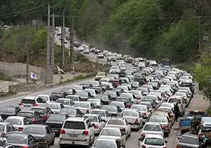 ترافیک سنگین در محور پارک ملی گلستان 