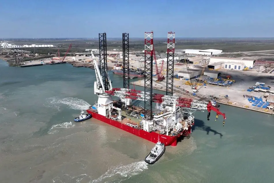 Fist US-Built Wind Turbine Installation Vessel Starts Sea Trials