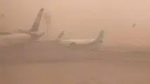 لغو پرواز مشهد- زابل به دلیل طوفان گرد و خاک